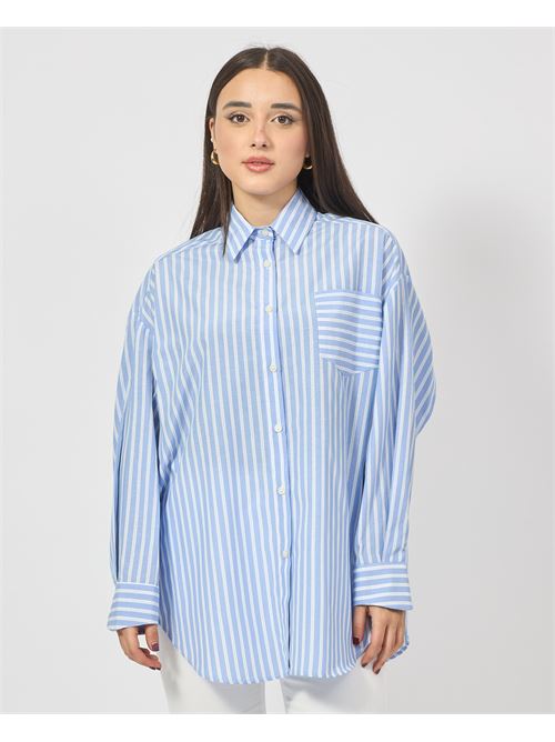 Chemise femme oversize rayée Gaelle Paris GAELLE PARIS | GAABW03913BL02